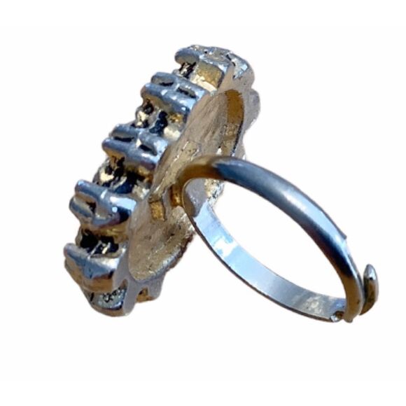 Vintage “Druzy” Adjustable Ring  - Picture 3 of 3